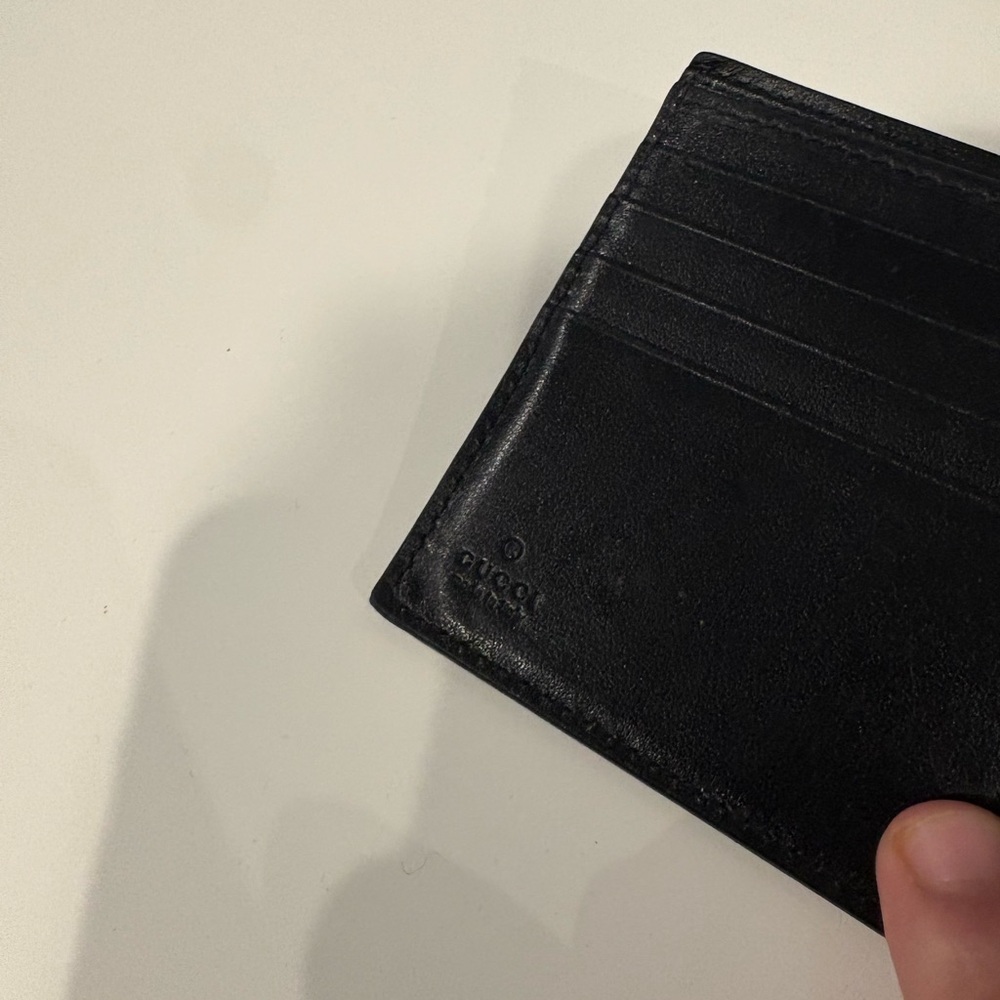 Gucci Black Leather wallet rainbow - Picture 4 of 4